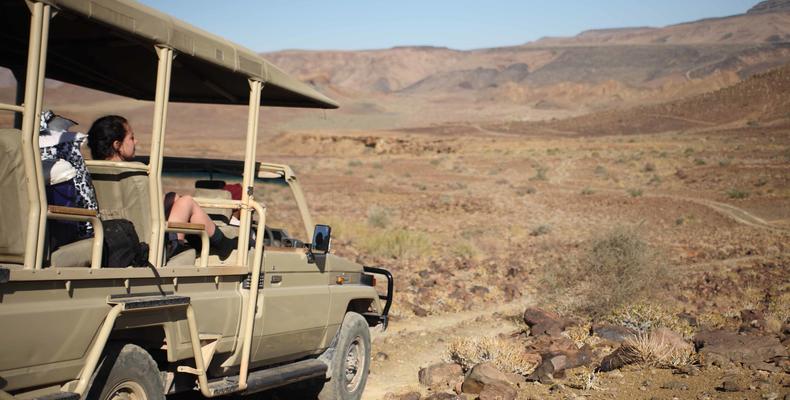 Fish River Canyon excursion in open 4x4 vehicles 